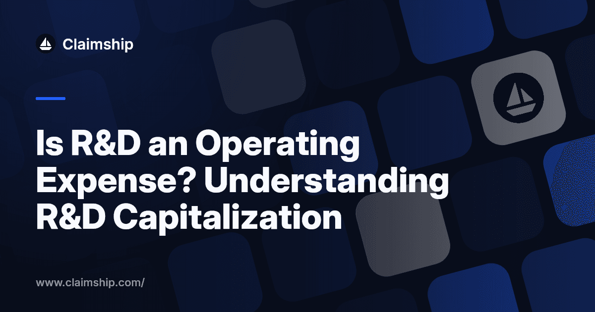 Is R&D an Operating Expense? Understanding R&D Capitalization